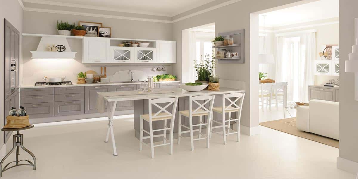 Cucina bianca e grigia: idee per farsi ispirare