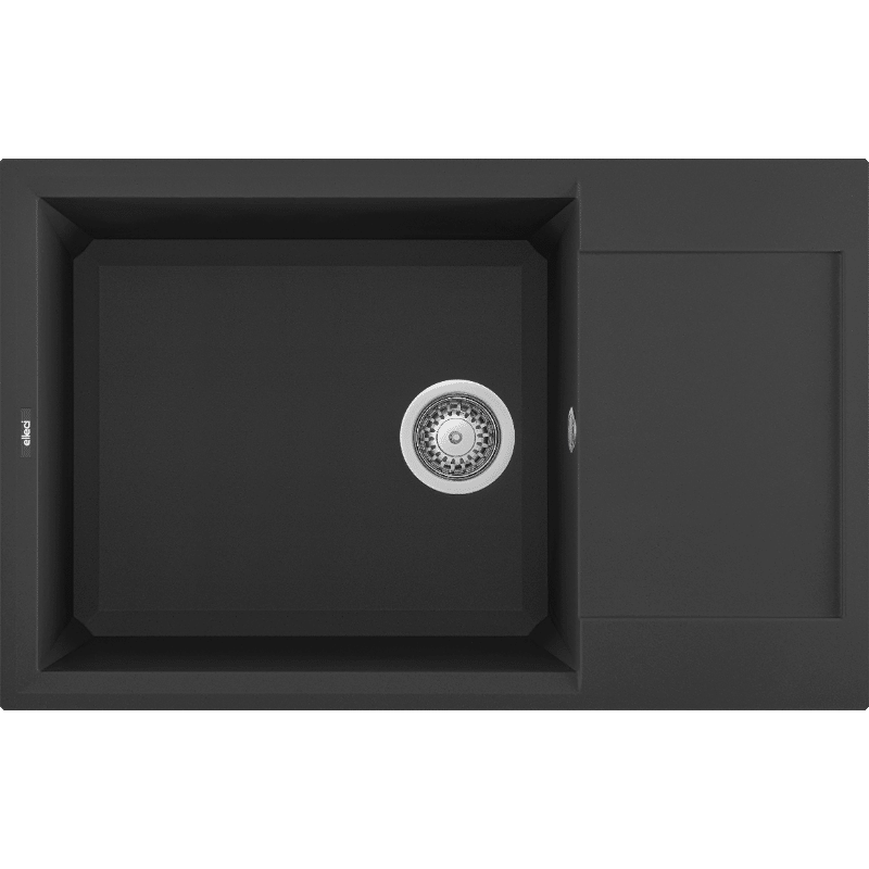 Elleci Easy 310 Nero | Lavello 1 vasca 78x50 granitek Nero - LGY31040
