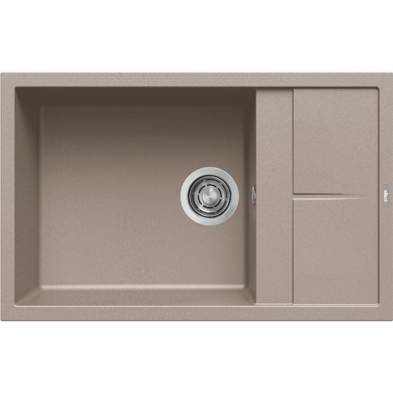 Lavello Elleci Incasso 1 vasca 78x50 Unico 310 Granitek Tortora LGU31043