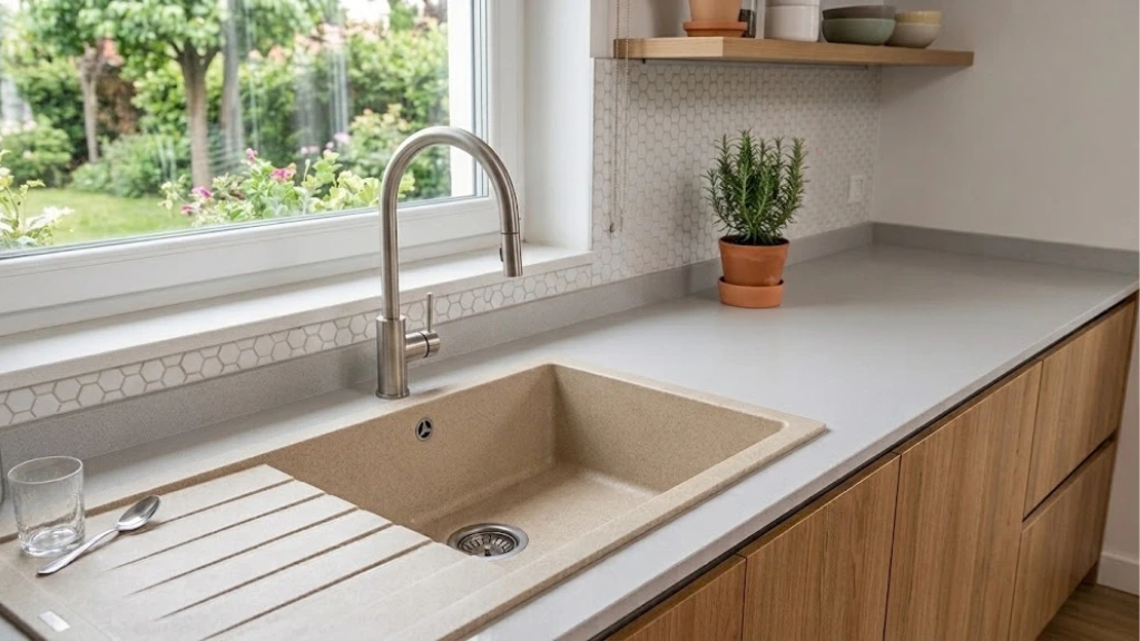 Come pulire il lavello in fragranite beige?