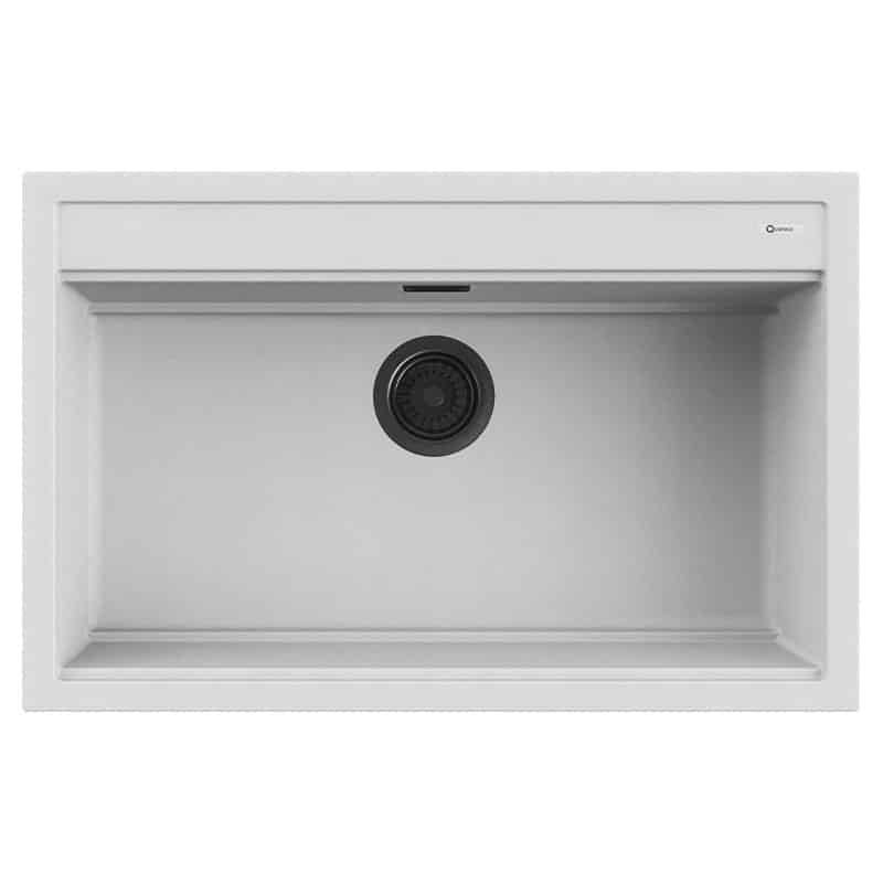 Lavello bianco 1 vasca 79×51 | Prime 80 Granito QLP080BI