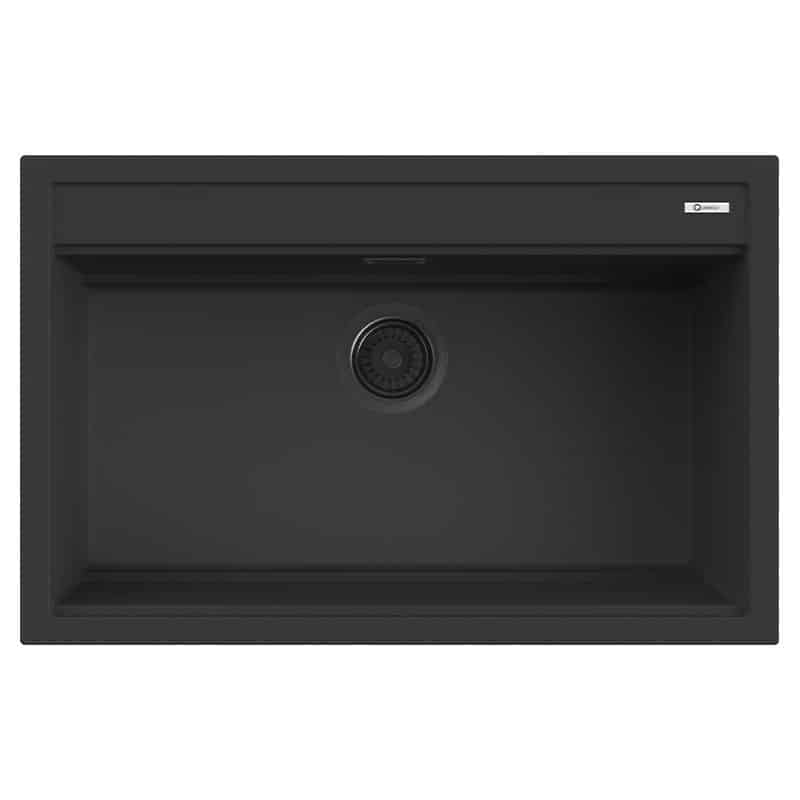 Lavello da cucina granito nero 1 vasca da 80x50 e 200cm