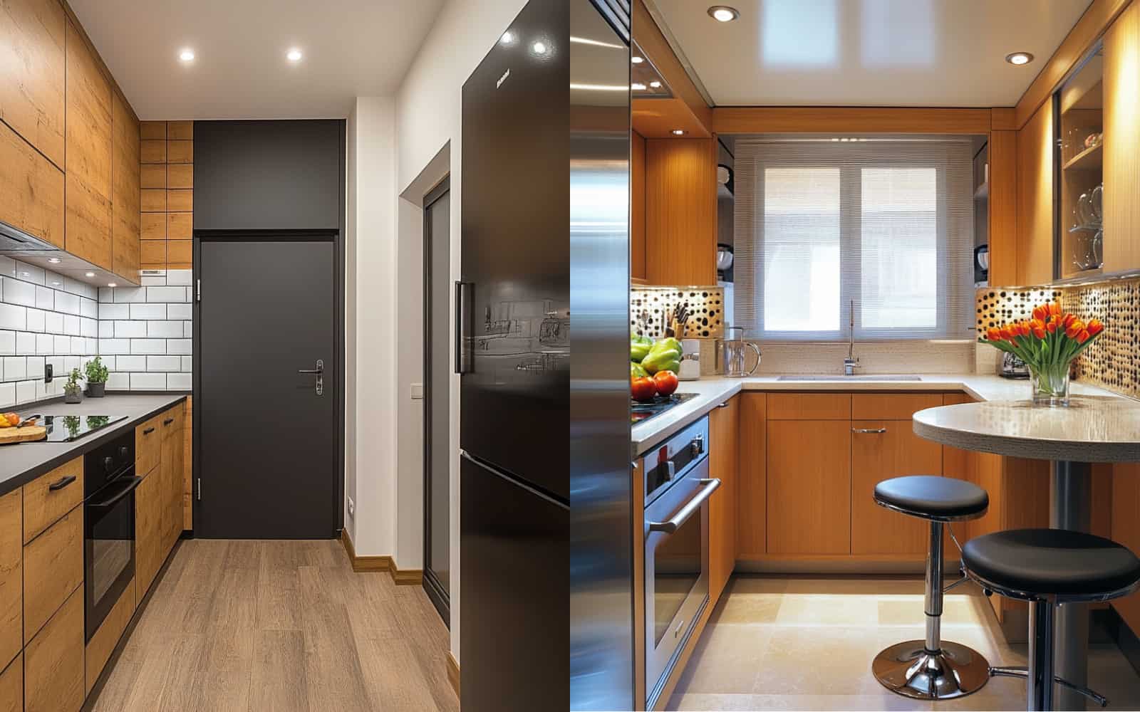 6 Idee su come arredare una cucina piccola: stretta e rettangolare, quadrata o ad angolo