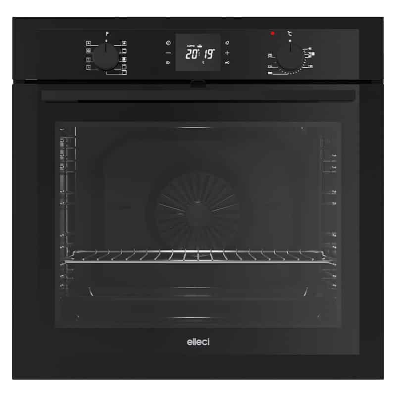 Forno Elettrico Elleci Plano Plus Keratek Nero 80L 9 Funzioni FKPP60286NS