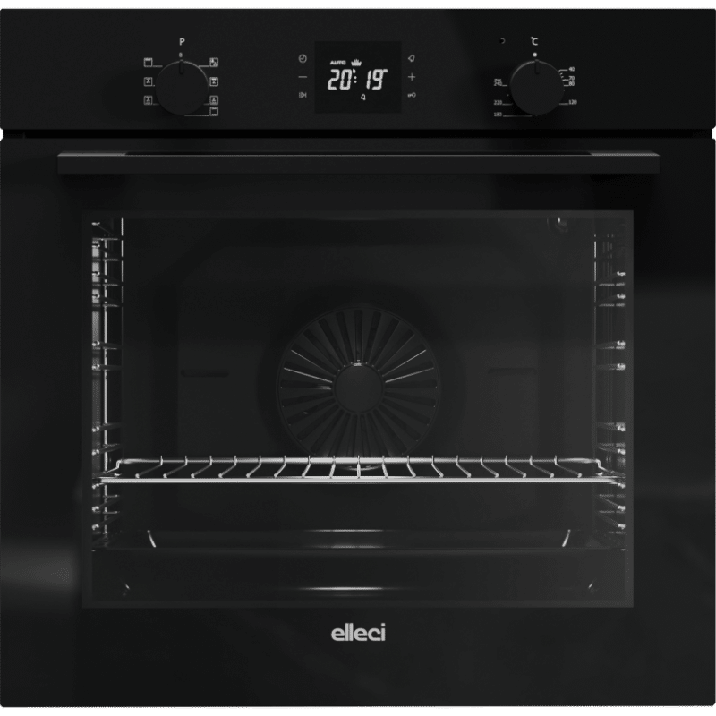 Forno Elettrico Elleci Urban Plus Black Termoventilato 80L 8 Funzioni FVUP601BKNB