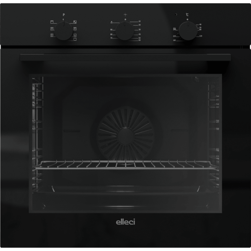 Forno da Incasso Elleci Urban Total Black Glass 80 Litri classe A FVUR601BKNB