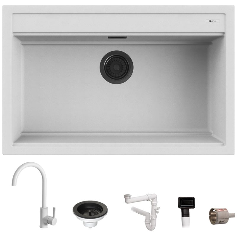Set Lavello 79×51 in granito Bianco